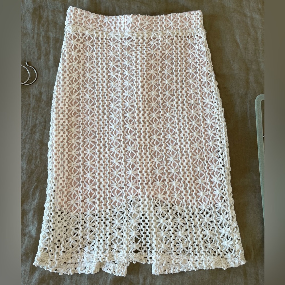 Free people crochet skirt